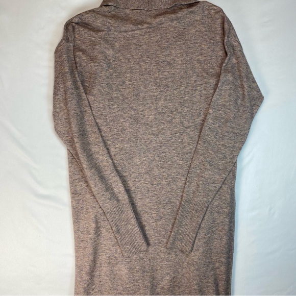 Liz Claiborne Cardigan Open Front Super Soft Brown Heather Medium Tall - Picture 8 of 8